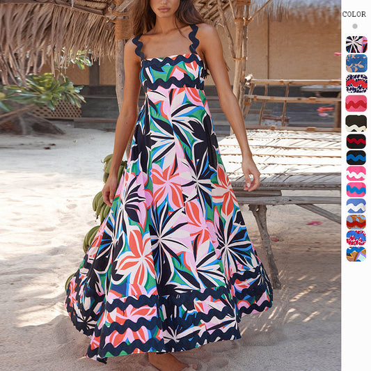 Women Fashion A-Line Beach Dresses