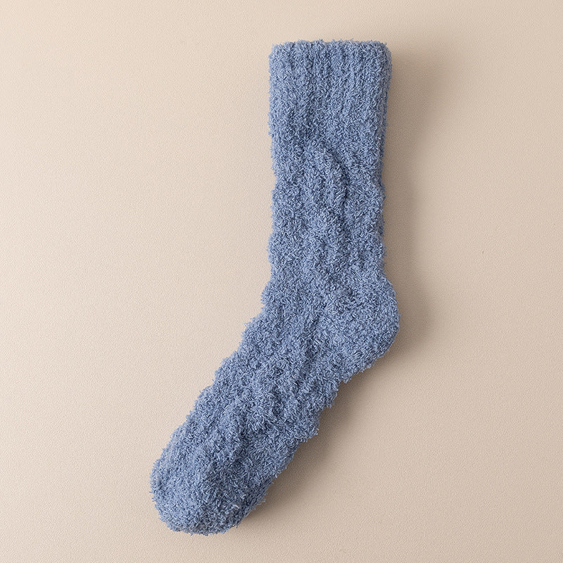 Winter Warm Fuzzy Coral Fleece Socks