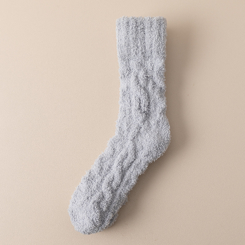 Winter Warm Fuzzy Coral Fleece Socks