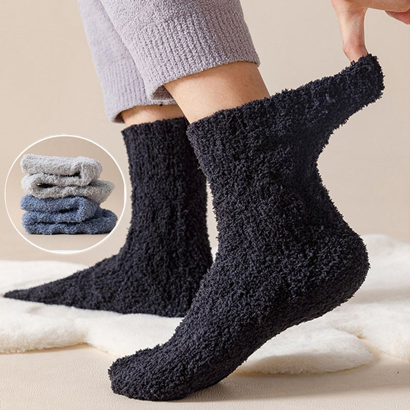 Winter Warm Fuzzy Coral Fleece Socks