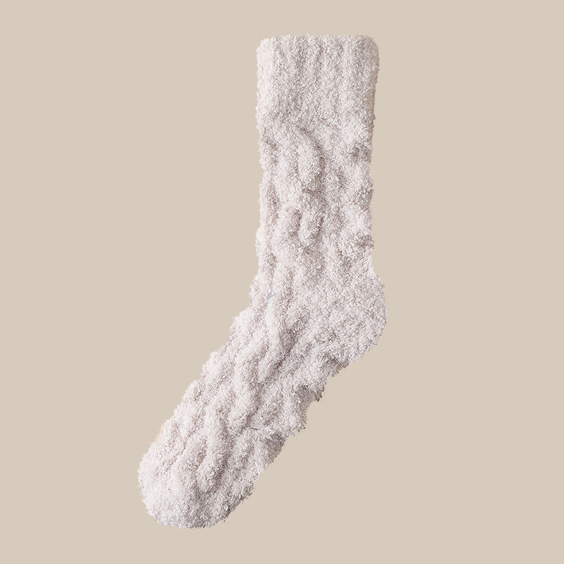 Winter Warm Fuzzy Coral Fleece Socks