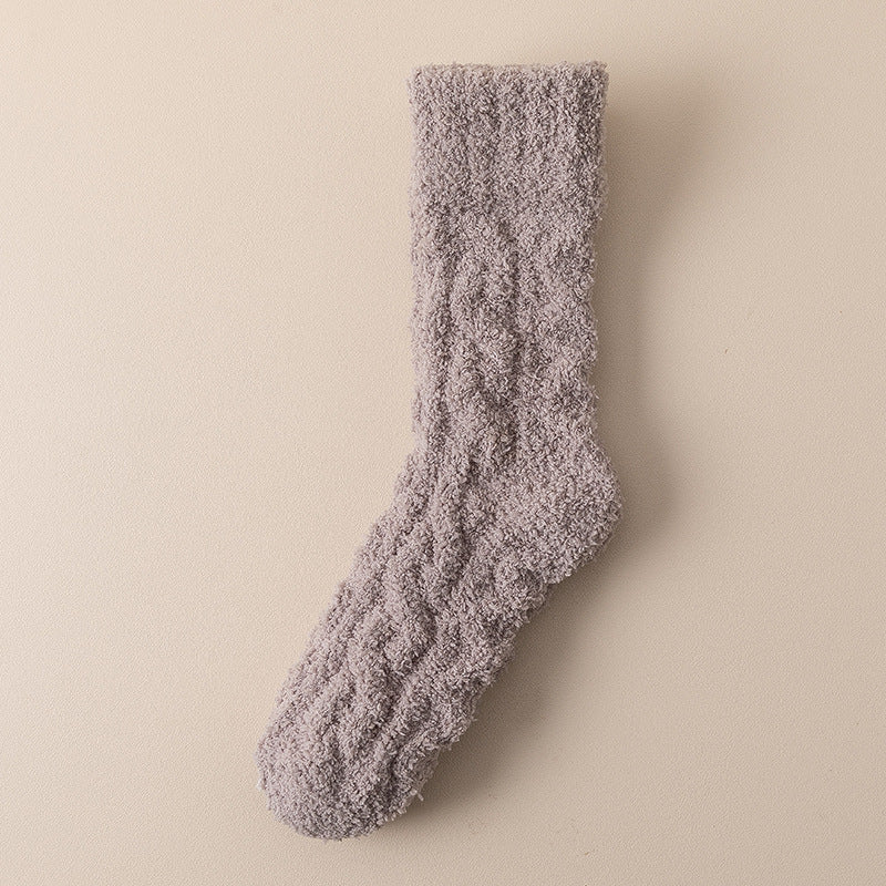 Winter Warm Fuzzy Coral Fleece Socks