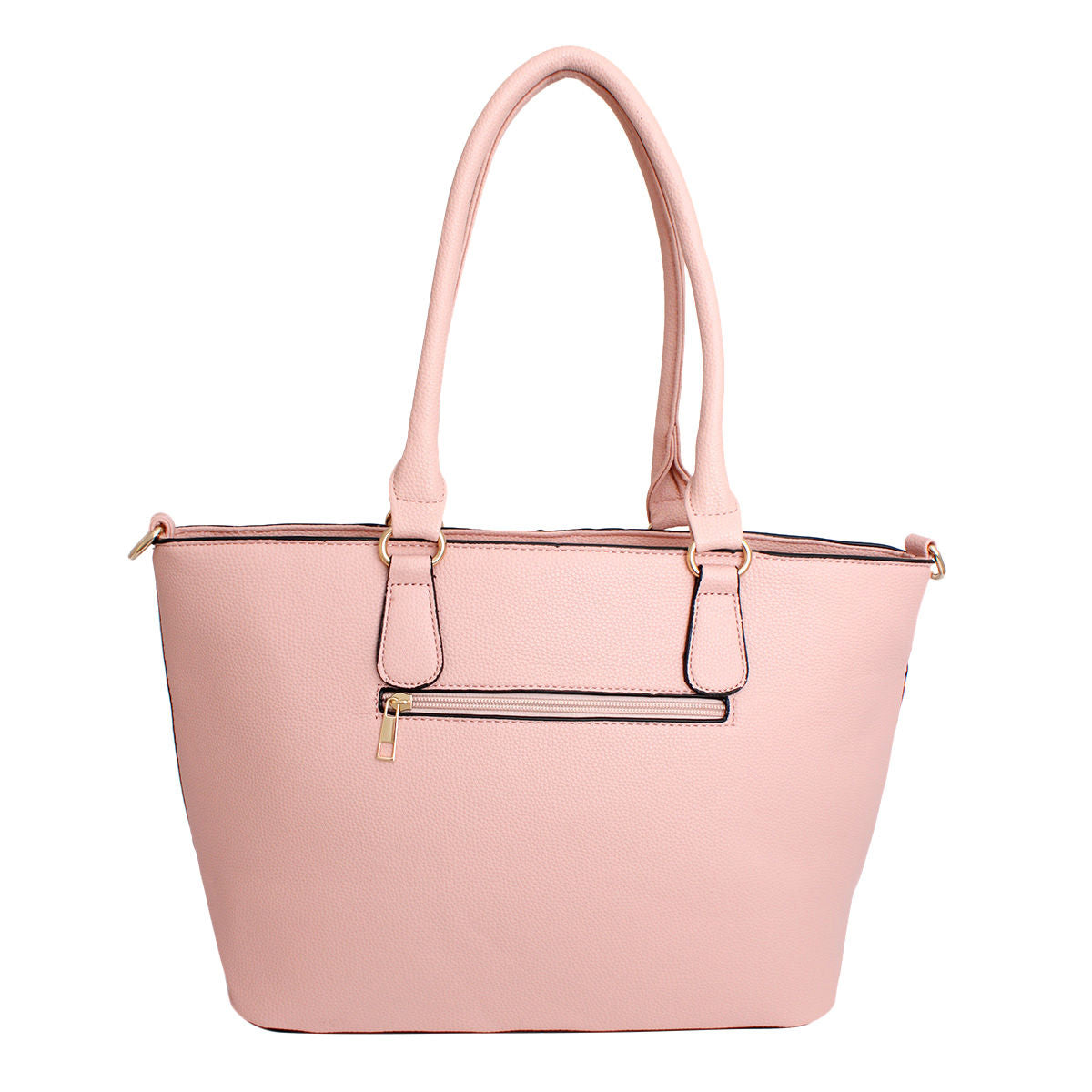 Tote Pink and White Stripe Handbag for Women