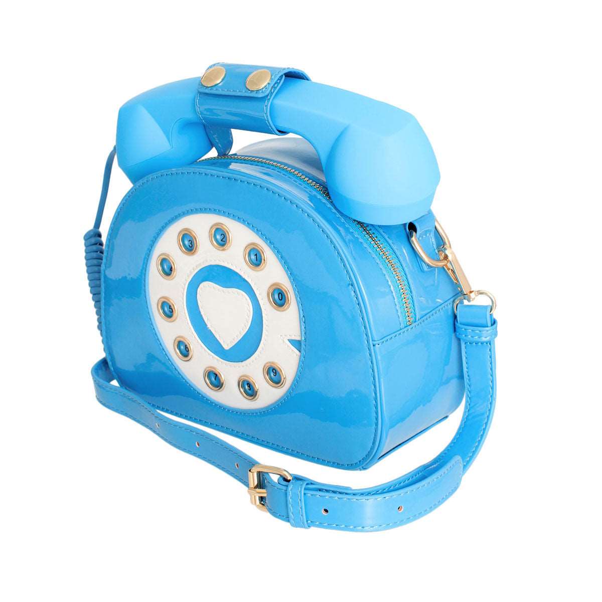 Blue Rotary Phone AUX Bag