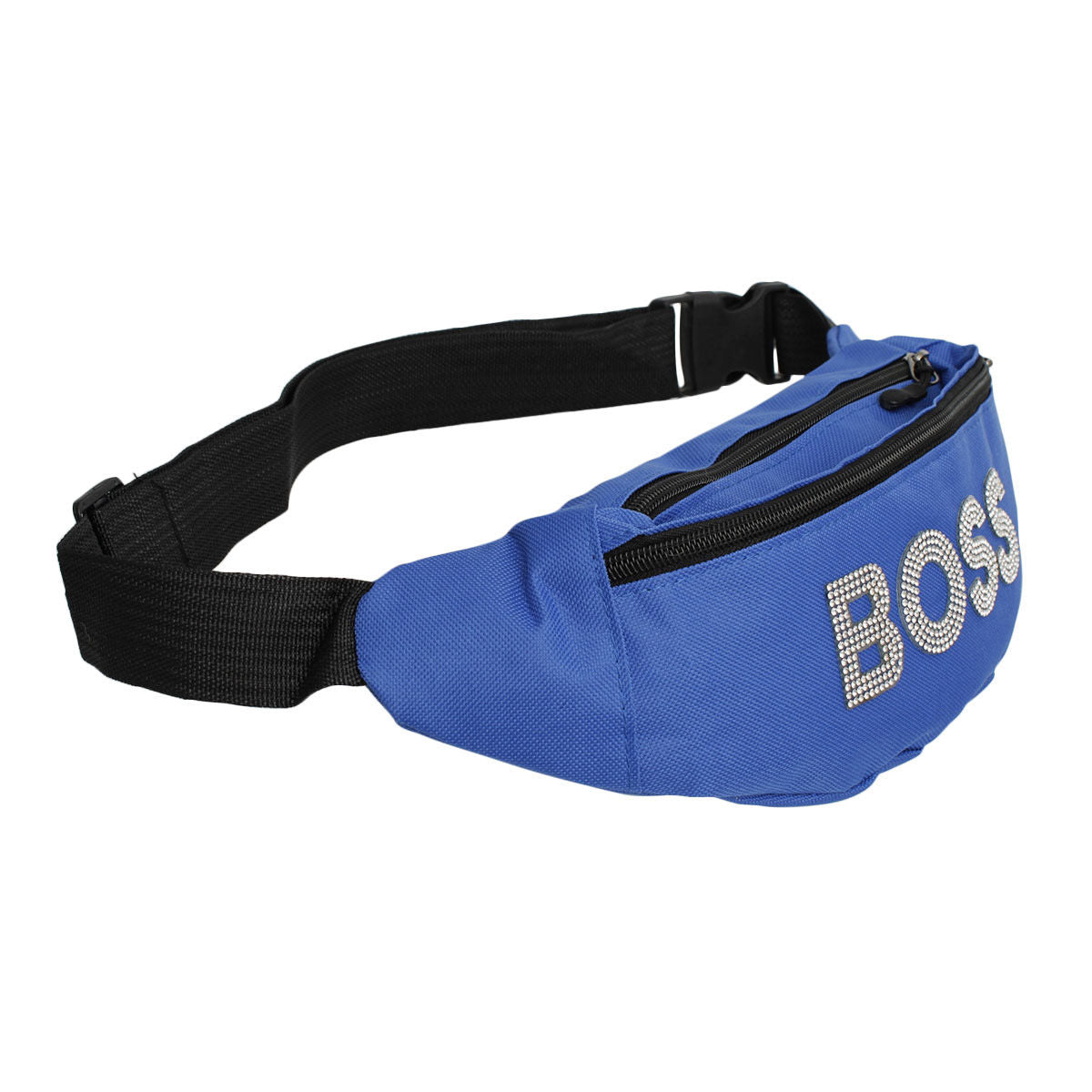 Fanny Pack Blue BOSS Rhinestone Bag for Women