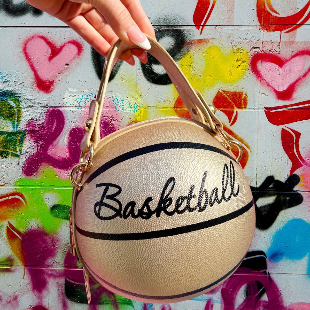 Clutch Gold Basketball Bag for Women