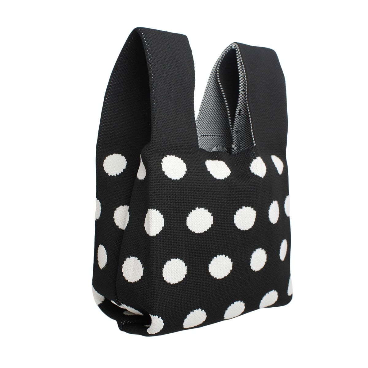 Purse Black Polka Dot Handbag For Women