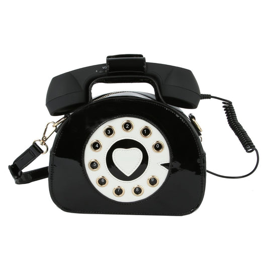 Black Rotary Phone AUX Bag