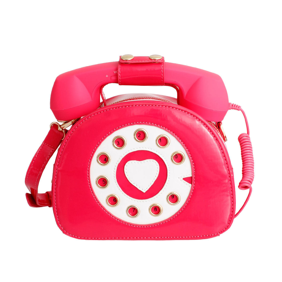 Fuchsia Rotary Phone AUX Bag