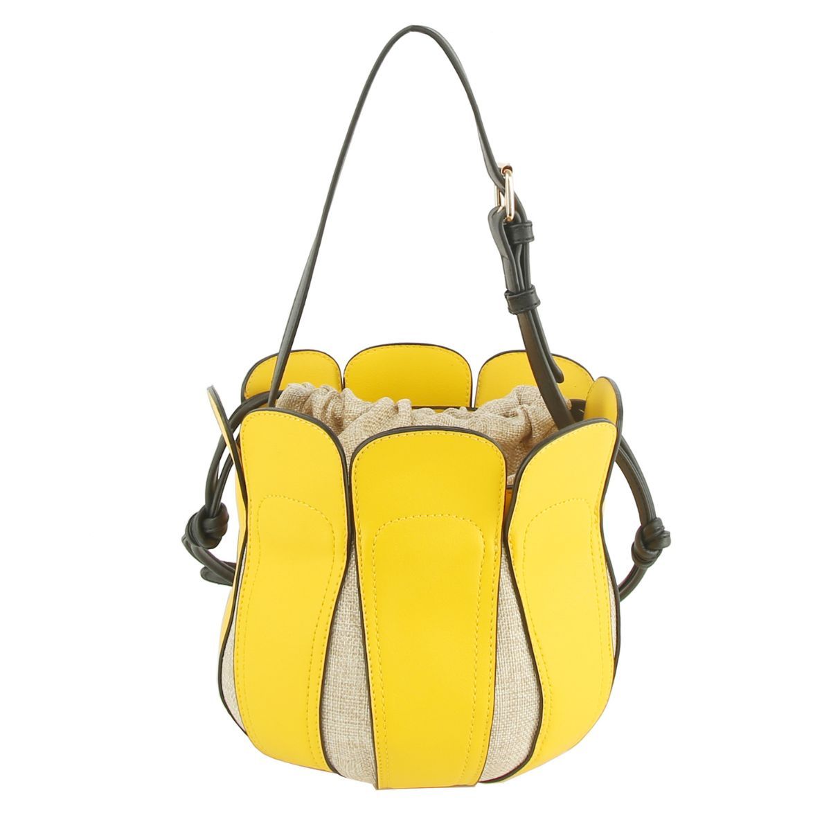 Yellow Tulip Bucket Bag