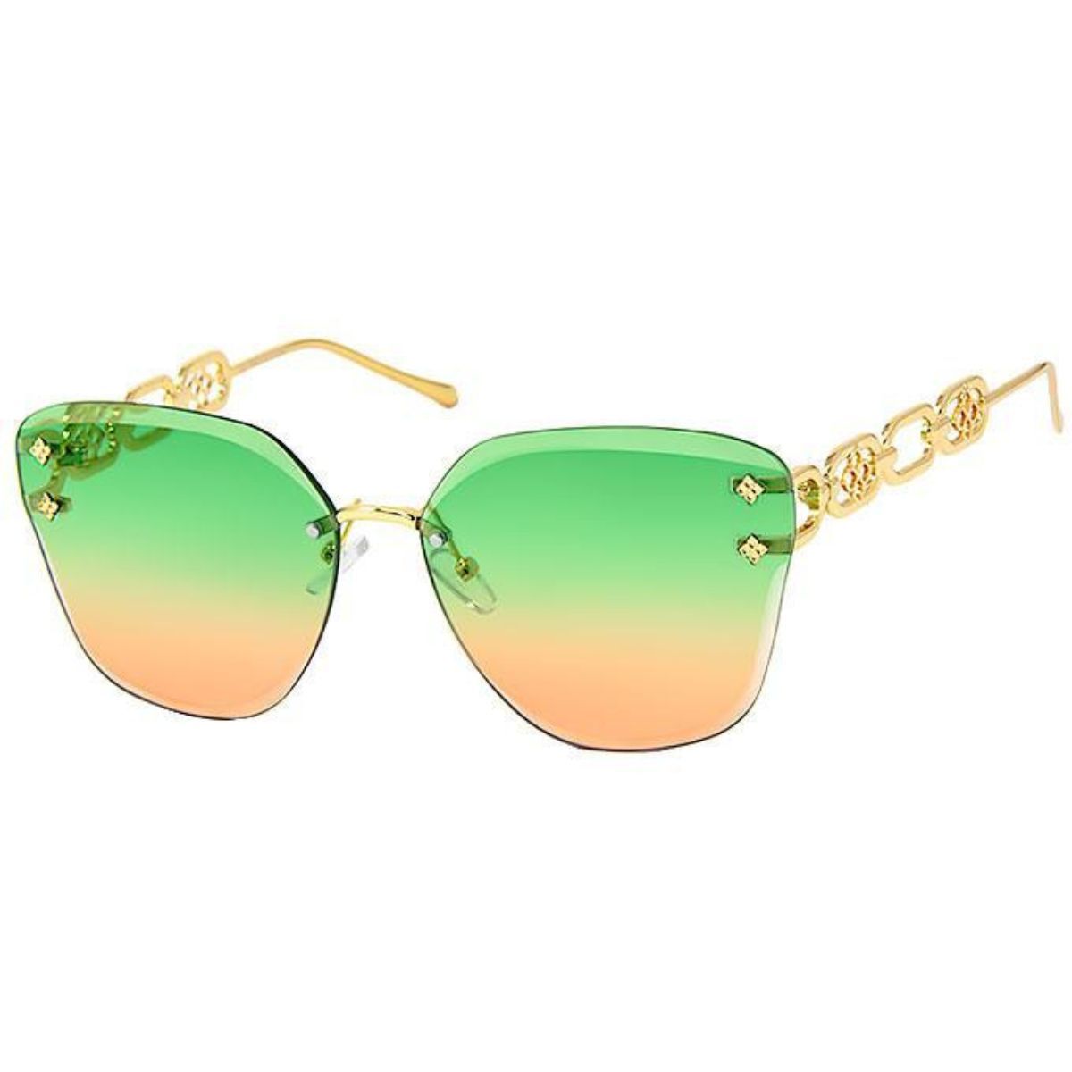 Green Clover Chain Arm Sunglasses