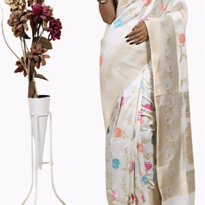Premium Hand-Woven Banarasi Silk Saree with Zari Work