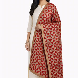 Traditional-Punjabi-Phulkari-Dupatta-with-Silk-Thread