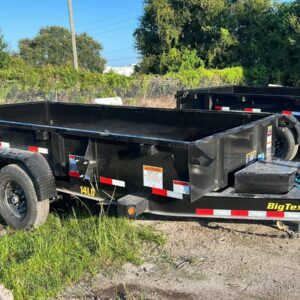 14 Foot Big Tex Low Profile with Spreader Gate Black Dump Trailer (14LD-14BK)