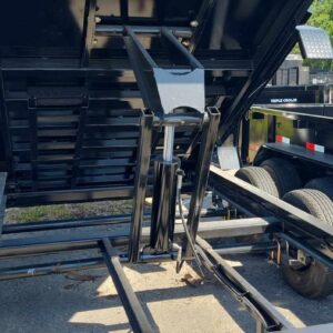 14 Foot Big Tex Heavy Duty Low Profile with Spreader Gate Black Dump Trailer (14LP-14BK6-P3)